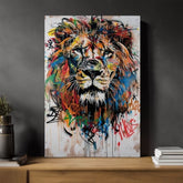 Immagine GRAFFITI LION | Tela italiana